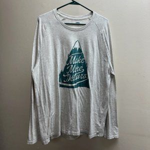 Old Navy heathered tan long sleeve shirt